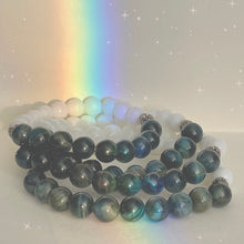 Load image into Gallery viewer, Blue Tigers Eye and White Opal