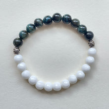 Load image into Gallery viewer, Blue Tigers Eye and White Opal