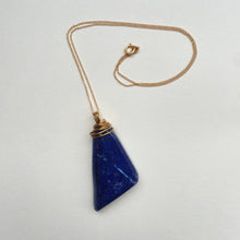 Load image into Gallery viewer, Lapis wire wrap Necklace