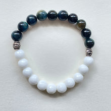 Load image into Gallery viewer, Blue Tigers Eye and White Opal