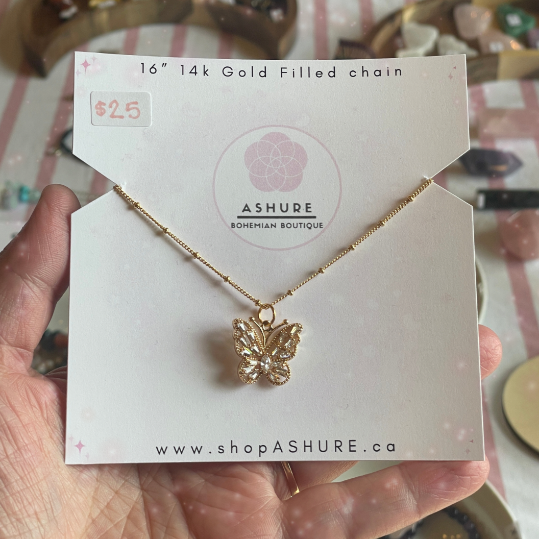 Gold Butterfly necklace