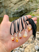 Load image into Gallery viewer, Citrine Wire Wrap Necklace
