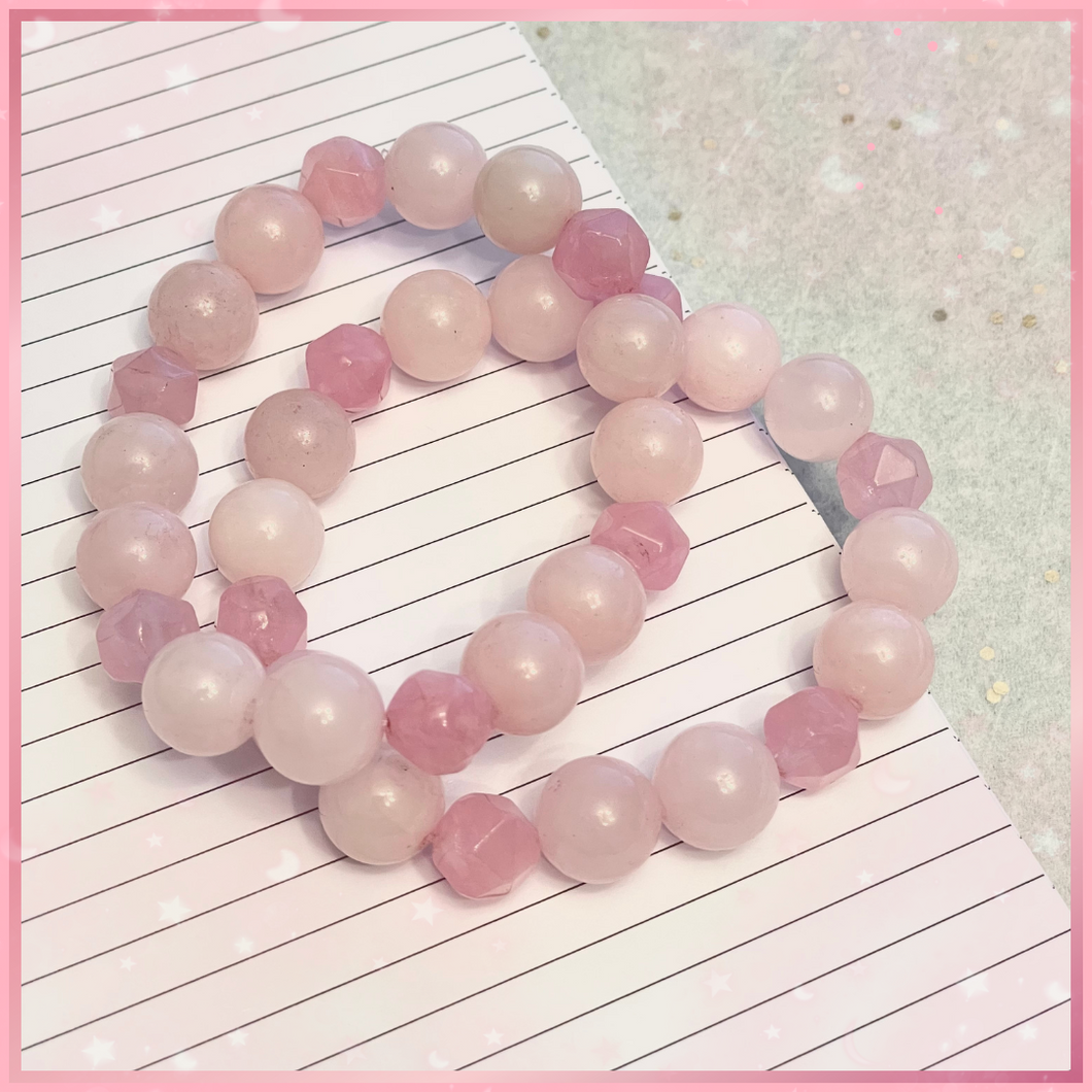 Rose Quartz Chunky Bracelet