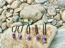 Load image into Gallery viewer, Amethyst Wire Wrap Necklace
