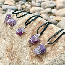 Load image into Gallery viewer, Amethyst Wire Wrap Necklace
