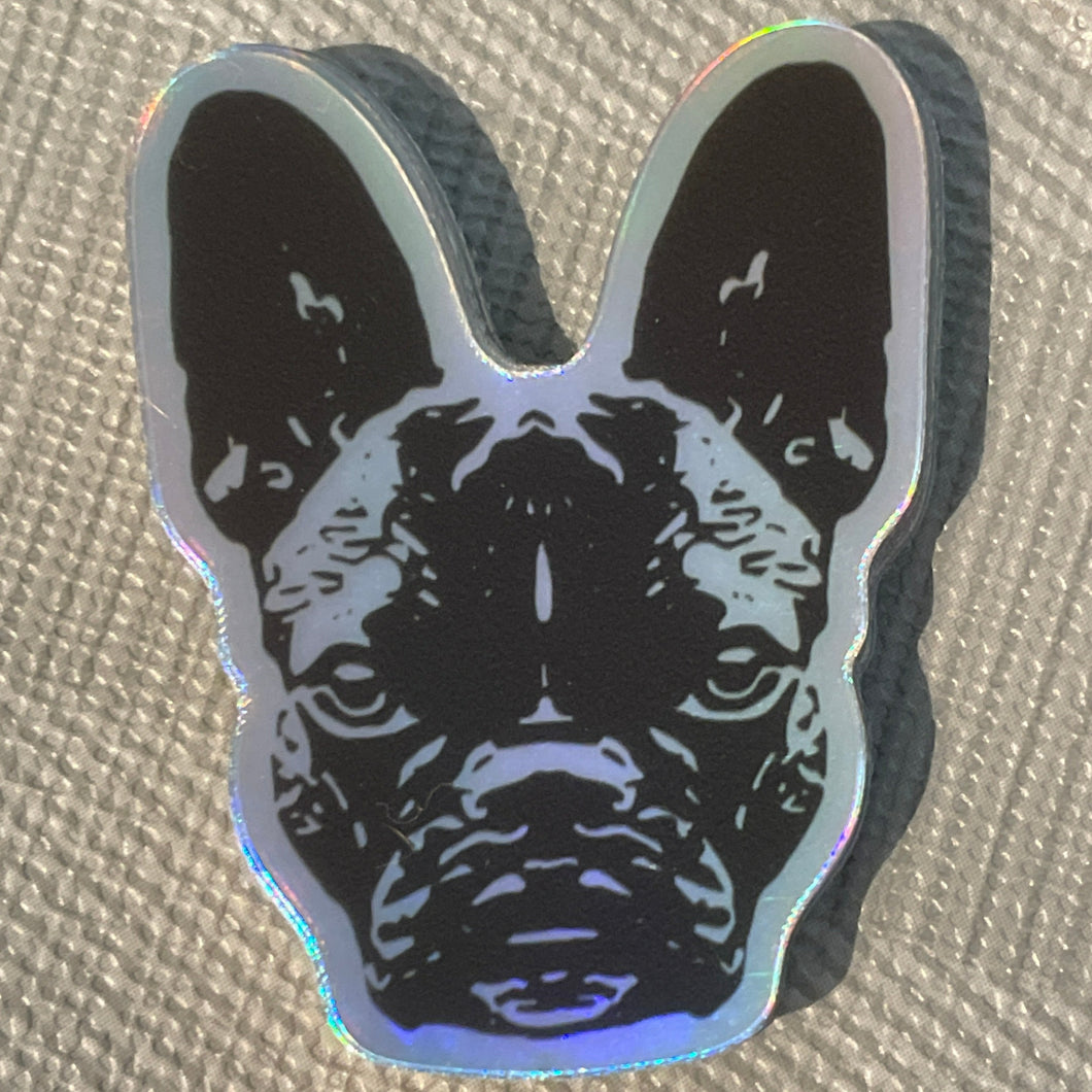 Holo Frenchie Sticker