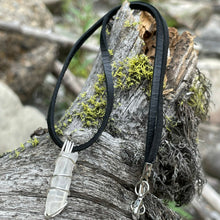 Load image into Gallery viewer, Clear Quartz Point Wire Wrap Necklace
